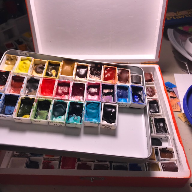 HOW TO ORGANIZE A PALETTE AND MIX COLORS